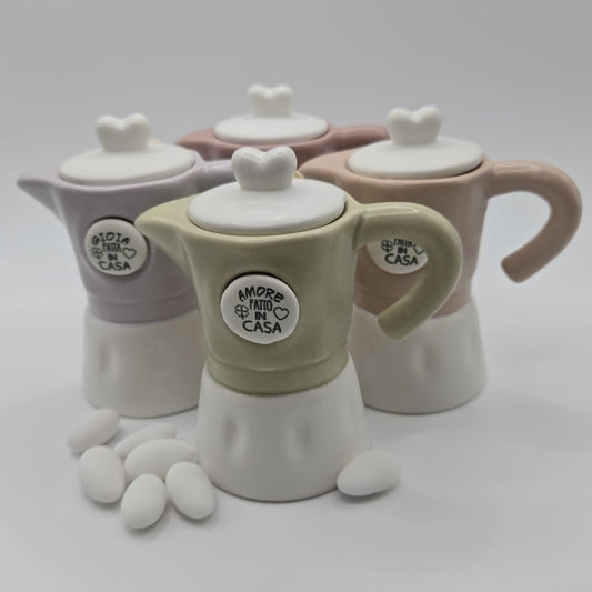 Bomboniere/ Gastgeschenk-Zuckerdose Mokka