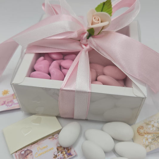 Bomboniere- Gastgeschenke Geschenkebox mit vier verschiedenen Sorten Confetti der Firma Maxtris