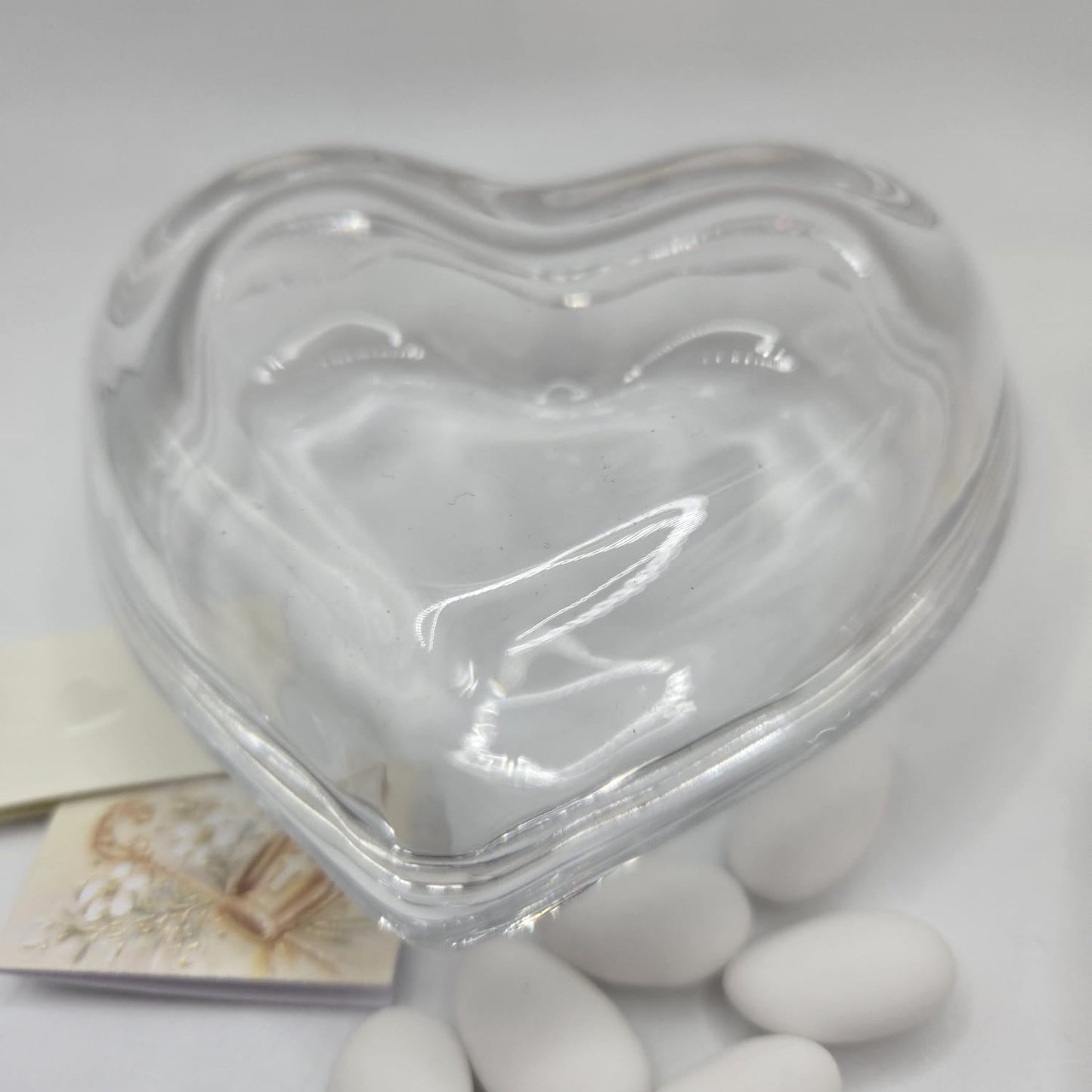 Bomboniere- Gastgeschenk Glasdose in Herzform