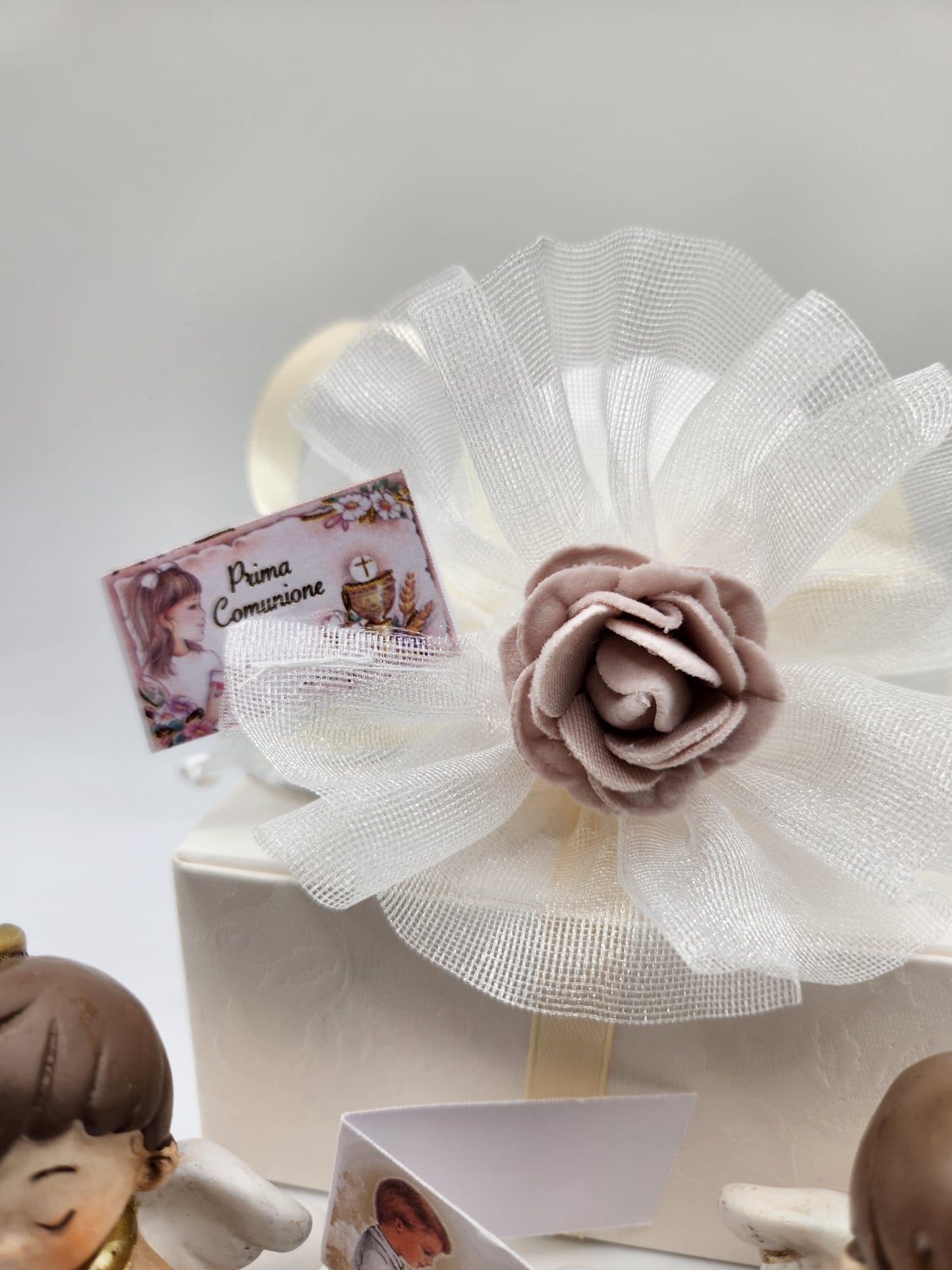 Angelo prima Comunione Sacchettino - Engel zur Kommunion Mandelsäckchen