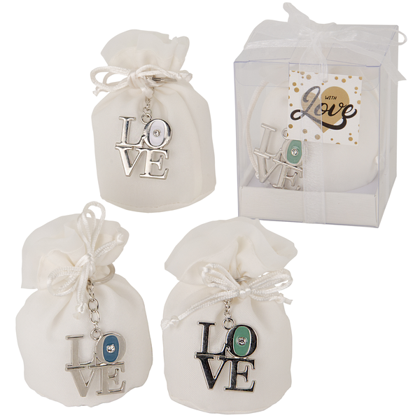 Bomboniere Gastgeschenk edler Schlüßelanhänger zur Hochzeit oder andere Events