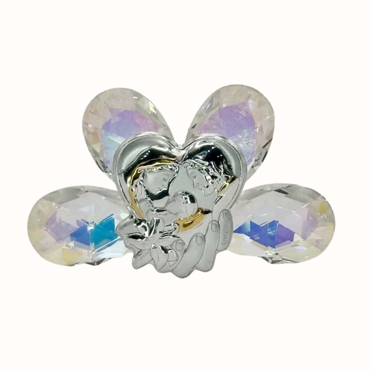 Kristallaufsteller mit heiliger Familie - Bombonieren - Pina´s Bombonieren