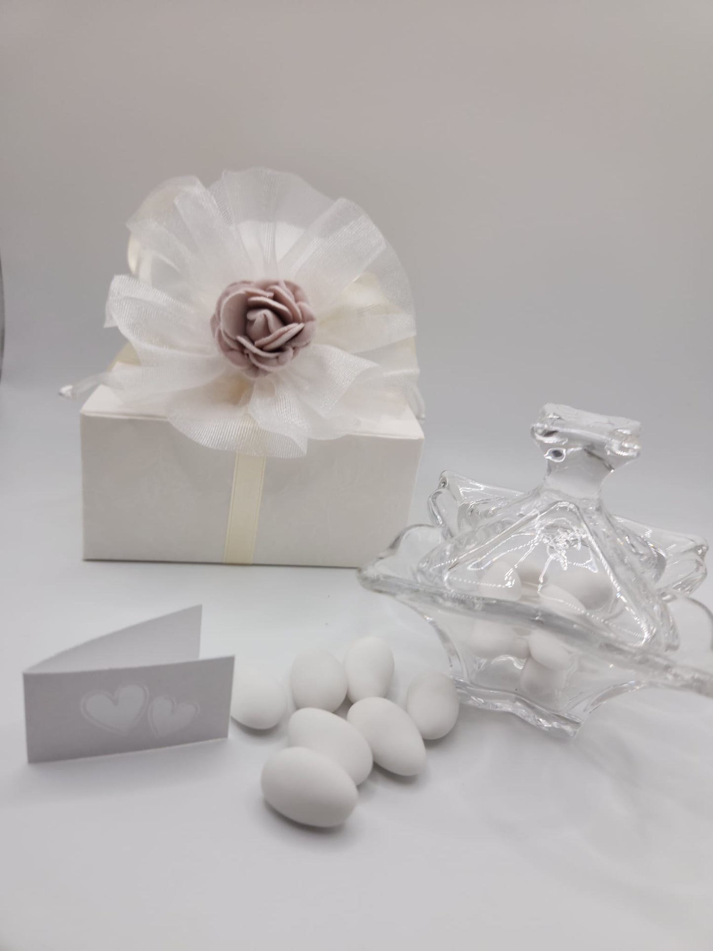 Bomboniere Gastgeschenk CRYSTALL SCATOLA 4 punte