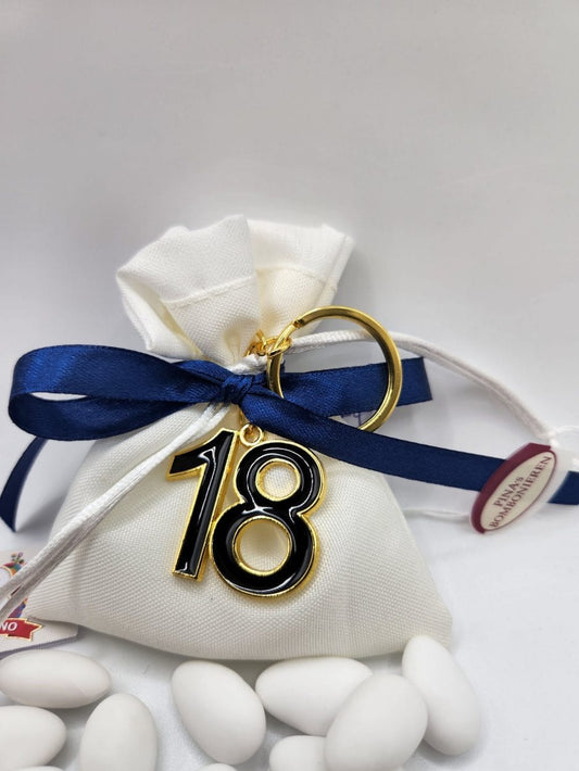 10 x Mandelsäckchen 18. Geburtstag als Sparpaket - Pina´s Bombonieren