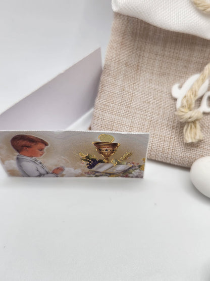 Mandelsäckchen mit Schriftzug Comunione