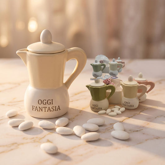 Bomboniere / Gastgeschenk - Zuckerdose Mokka Lux e Dolce