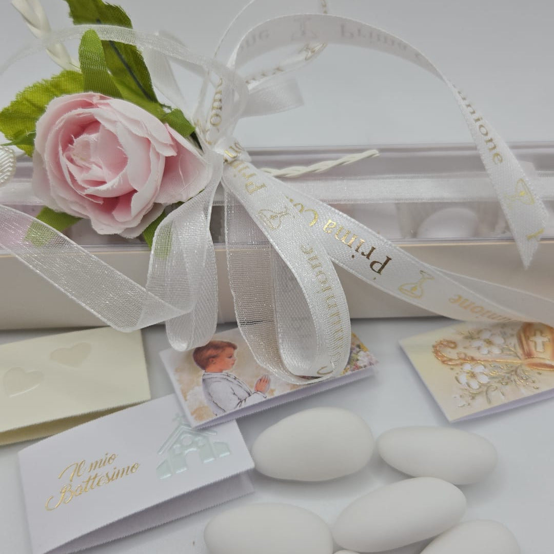 Bomboniere- Gastgeschenk Box mit fünf Confetti