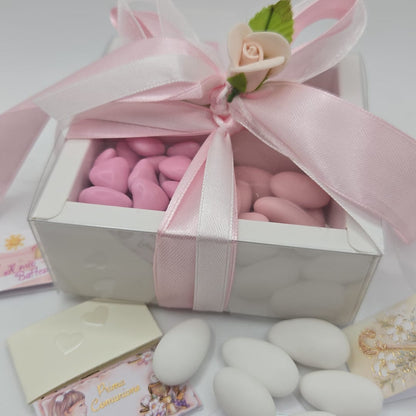 Bomboniere- Gastgeschenke Geschenkebox mit vier verschiedenen Sorten Confetti der Firma Maxtris