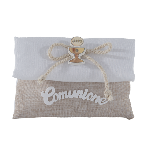 Mandelsäckchen mit Schriftzug Comunione