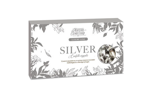 Confetti alla Mandorla argento 500g Maxtris - Italienische Hochzeitsmandeln Silber