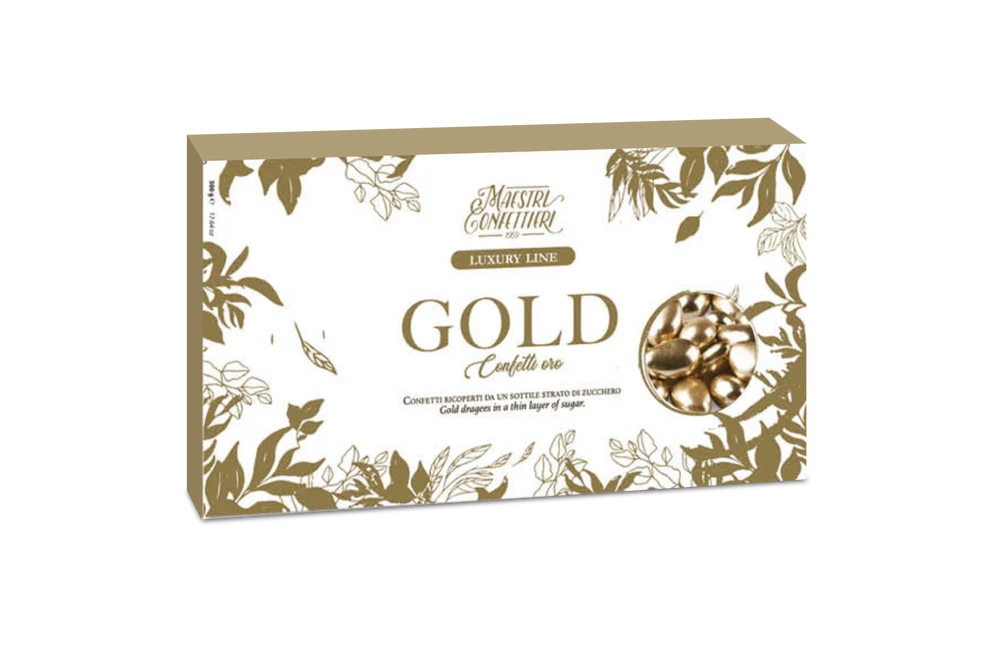 Mandelkonfekt 500g Maxtris - Italienische Hochzeitsmandeln Gold