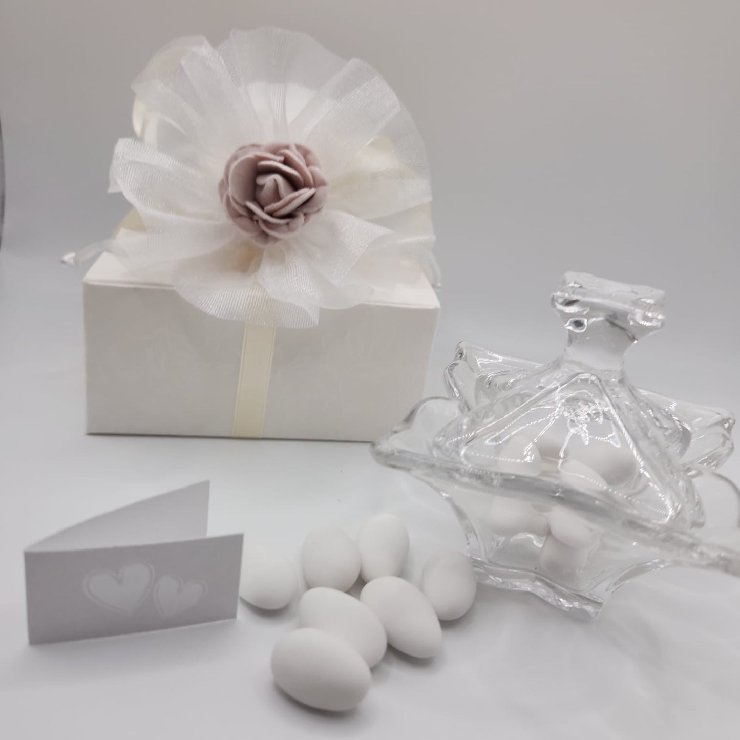 Bomboniere Gastgeschenk CRYSTALL SCATOLA 4 punte
