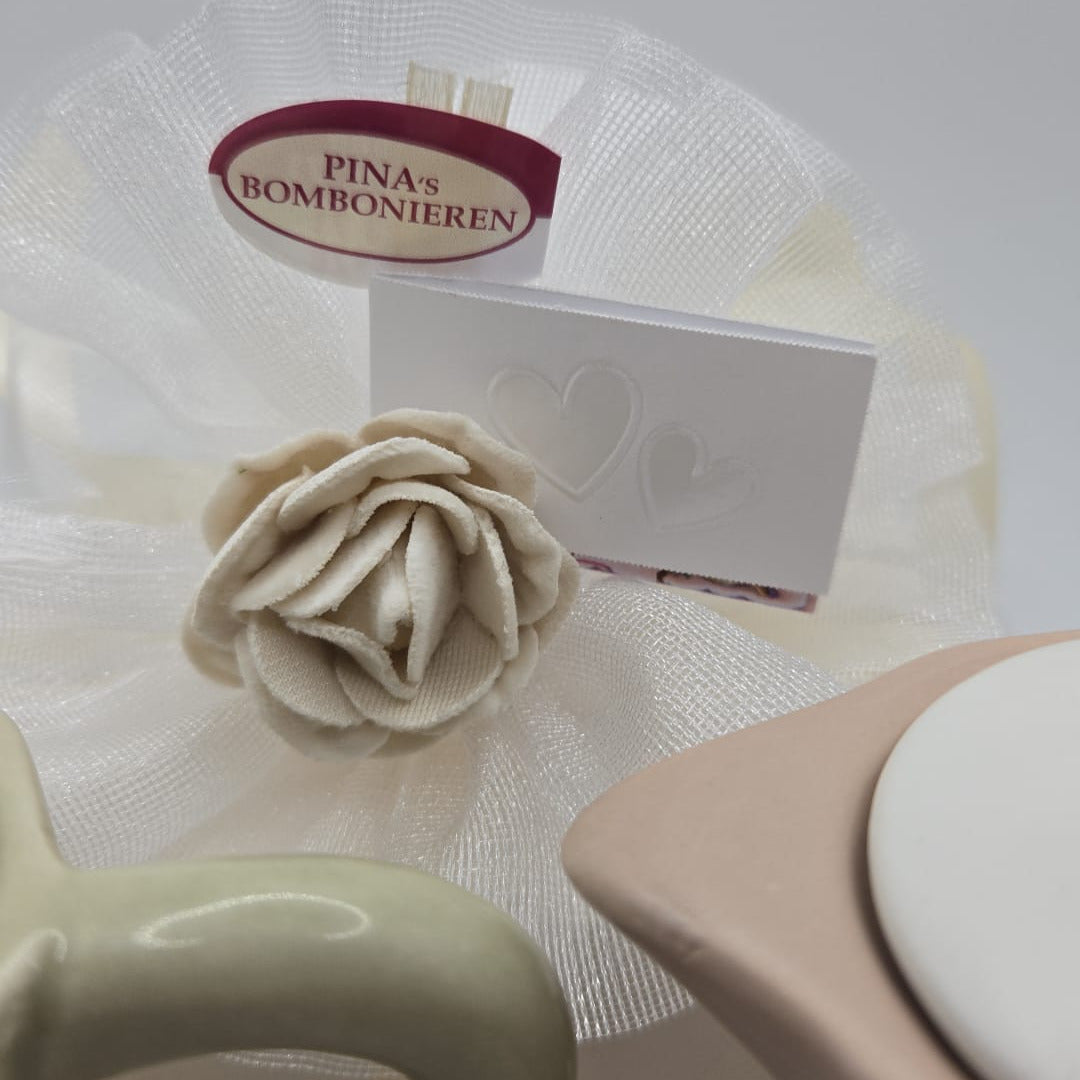 Bomboniere/ Gastgeschenk-Zuckerdose Mokka