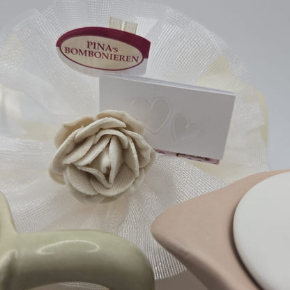 Bomboniere/ Gastgeschenk-Zuckerdose Mokka