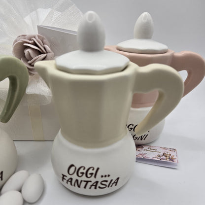 Bomboniere / Gastgeschenk - Zuckerdose Mokka Lux e Dolce
