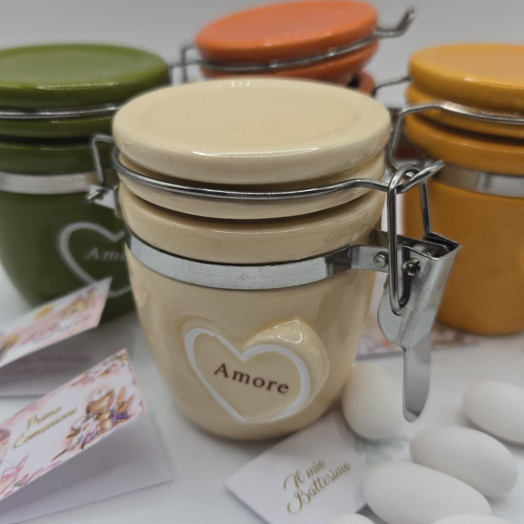 Bomboniere/Gastgeschenk Gewürzdosen in 4 Farben