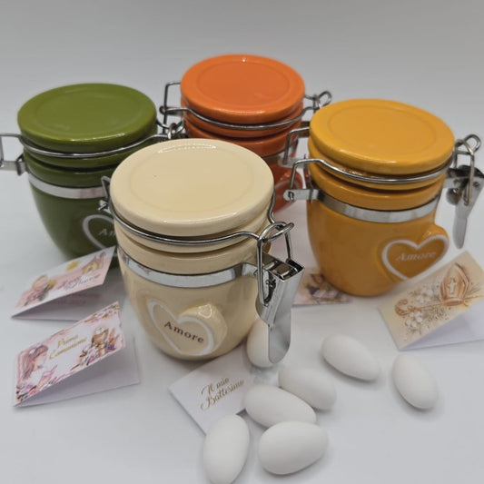 Bomboniere/Gastgeschenk Gewürzdosen in 4 Farben