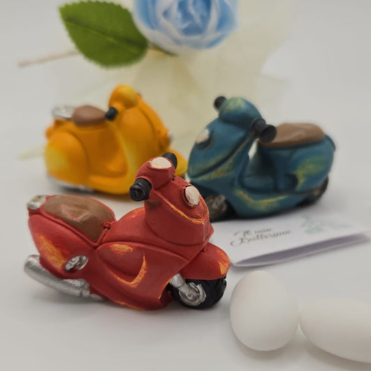 Bomboniere-Gastgeschenk Vespar in drei verschiedenen Farben
