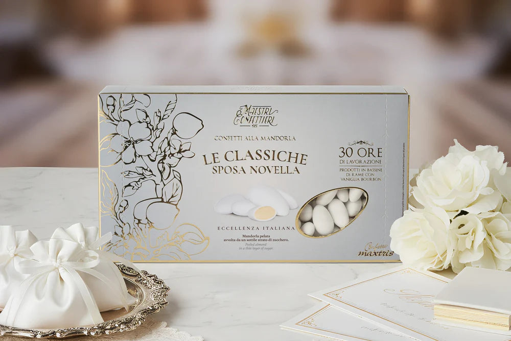 Mandelkonfekt 1kg Confetti alla Mandorla weiß Maxtris