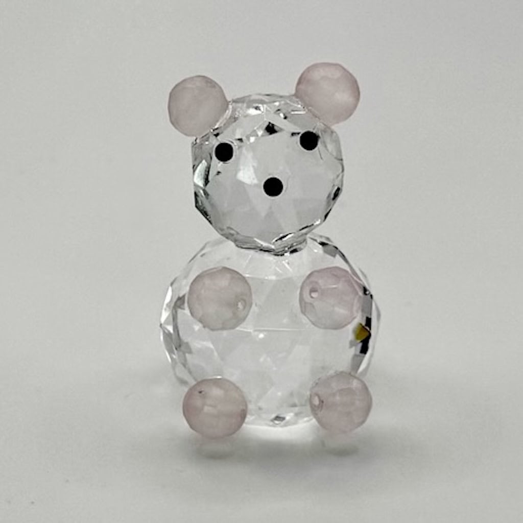 Gastgeschenk Kristallbär mit rosa Elementen - Pina´s Bombonieren