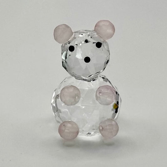 Gastgeschenk Kristallbär mit rosa Elementen - Pina´s Bombonieren