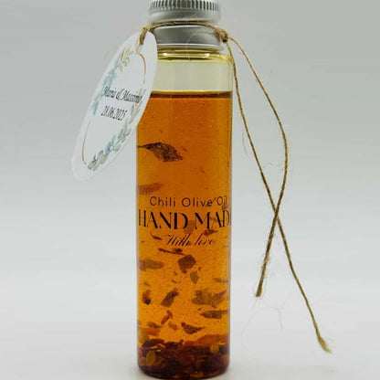 Handgemachtes Chili - Olivenöl Gastgeschenk 50ml - Hochzeit Taufe - Pina´s Bombonieren