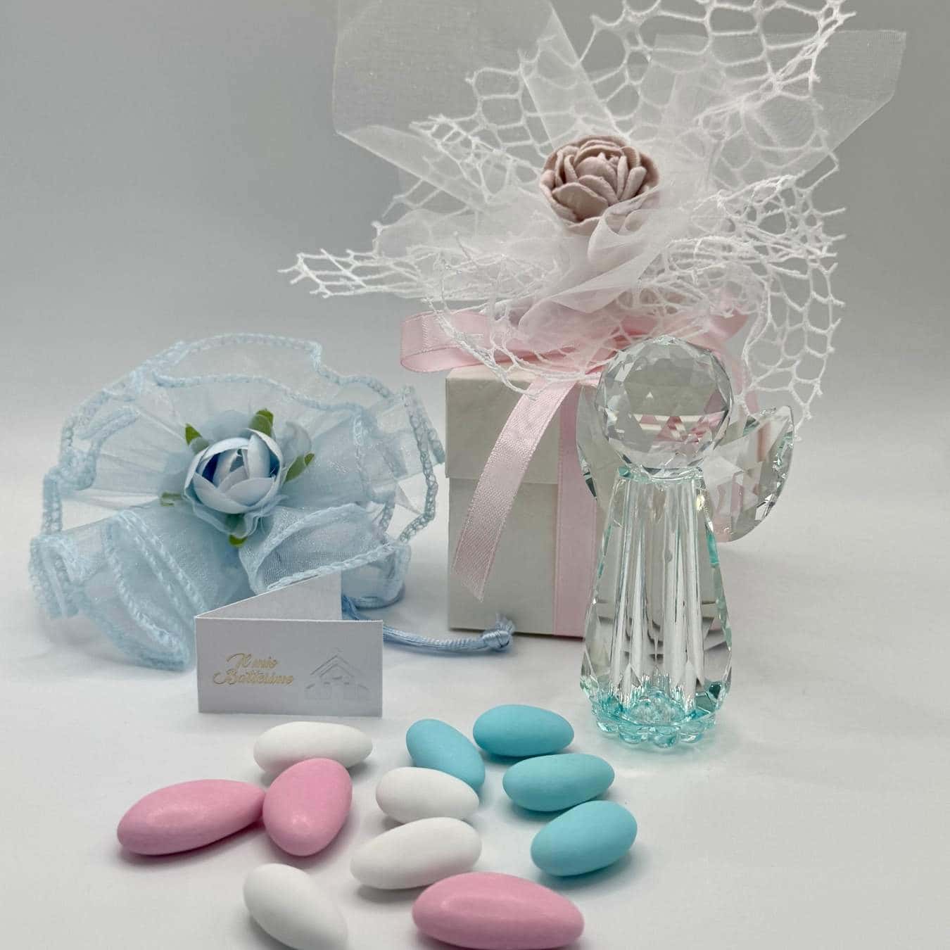 Kristallaufsteller Angelo Bianco azzuro - Pina´s Bombonieren