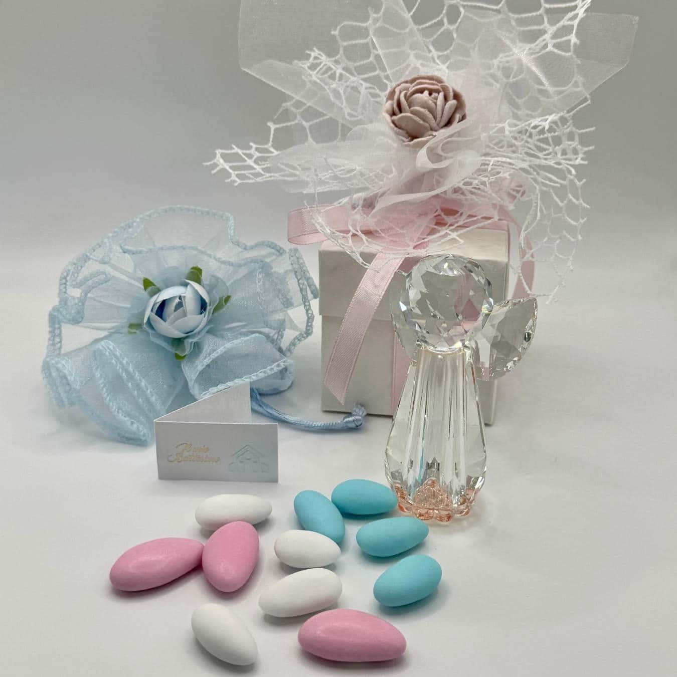 Kristallaufsteller Angelo Bianco rosa - Pina´s Bombonieren
