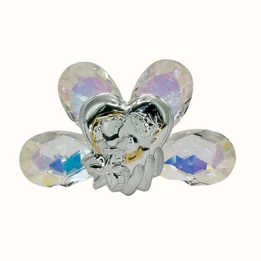 Kristallaufsteller mit heiliger Familie - Bombonieren - Pina´s Bombonieren