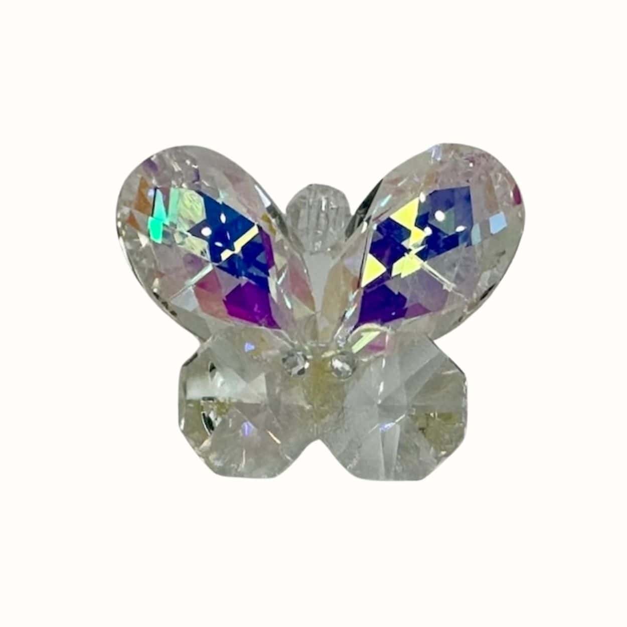 Kristallaufsteller Schmetterling weiß - personalisiert - Pina´s Bombonieren