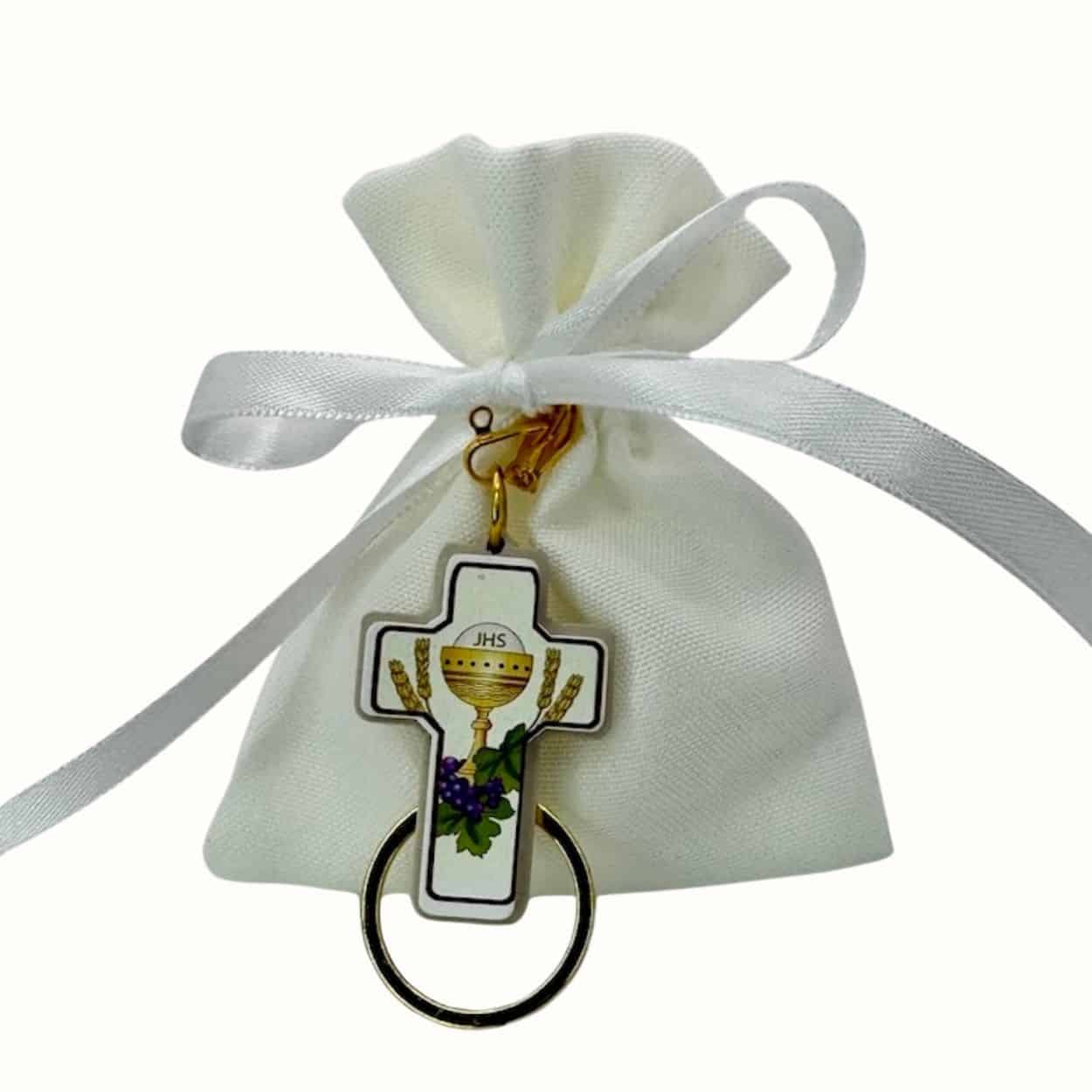 Mandelsäckchen mit Schlüsselanhänger - personalisierbar - Pina´s Bombonieren