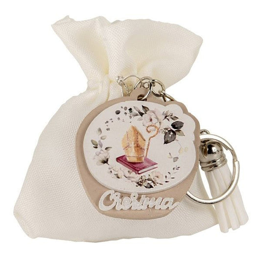 Mandelsäckchen mit Schlüsselanhänger zur Firmung - Pina´s Bombonieren